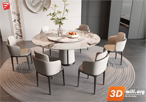 Dining Table Set Skp Files